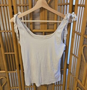 A New Day Cream Tie Strap Tank